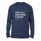 Designer Tshirt Men/Unisex Drop Shoulder Sweatshirt in Navy color