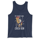 Chicken Spy Men/Unisex Tank in Navy color