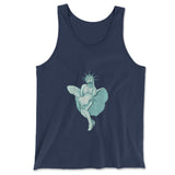 Statue Of Liberty Marilyn Monroe Men/Unisex Tank in Navy color