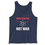 Make Coitus, Not War Men/Unisex Tank in Navy color