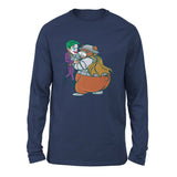 Iam Bearman Men/Unisex Drop Shoulder Sweatshirt in Navy color