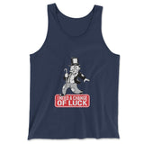 Change Luck Monopoly Parody Men/Unisex Tank in Navy color