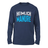 Heimlich Manure Men/Unisex Drop Shoulder Sweatshirt in Navy color