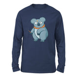 Koala Potter Men/Unisex Drop Shoulder Sweatshirt in Navy color