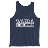 Wazda Deelwifkramer Men/Unisex Tank in Navy color