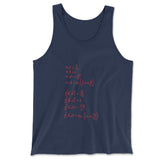 Physics Formula Men/Unisex Tank in Navy color