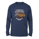 Krugers Barbershop Men/Unisex Drop Shoulder Sweatshirt in Navy color