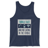 Things I Hate Men/Unisex Tank in Navy color