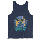 Alien Joint Men/Unisex Tank in Navy color