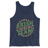 Irish Drinking Team Men/Unisex Tank in Navy color