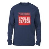 Spoiler Alert Men/Unisex Drop Shoulder Sweatshirt in Navy color