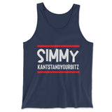 Simmy Kantstandyourbitz Men/Unisex Tank in Navy color