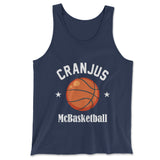 Cranjus Mcbasketball Men/Unisex Tank in Navy color