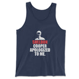 Sheldon Cooper Apologized To Me Men/Unisex Tank in Navy color