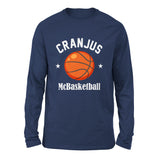 Cranjus Mcbasketball Men/Unisex Drop Shoulder Sweatshirt in Navy color