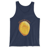 I Believe In Science Men/Unisex Tank in Navy color
