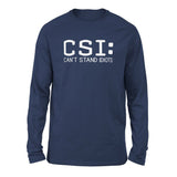 CSI - Can't Stand Idiots Men/Unisex Drop Shoulder Sweatshirt in Navy color