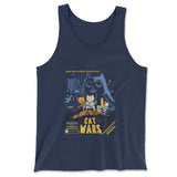 Cat Wars - May The Cat Mint Be With You Men/Unisex Tank in Navy color