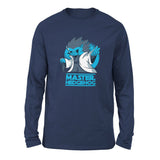 Master Hedgehog Men/Unisex Drop Shoulder Sweatshirt in Navy color