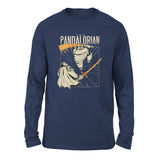 The Pandalorian Men/Unisex Drop Shoulder Sweatshirt in Navy color