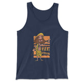 Indian Guru - Baba Marley Men/Unisex Tank in Navy color