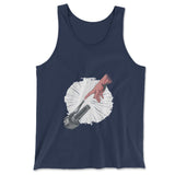 Creation Of Adam - Motorcycle Men/Unisex Tank in Navy color