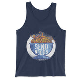 Send Noods Men/Unisex Tank in Navy color