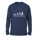 Female Evolution Men/Unisex Drop Shoulder Sweatshirt in Navy color
