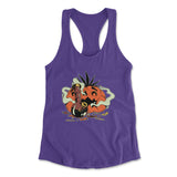 Baked Pumpkin Womens Racerback Tank in Purple Rush color