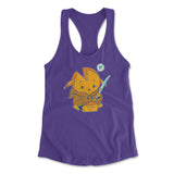 Baby Gouda Womens Racerback Tank in Purple Rush color