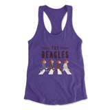 The Beagles Womens Racerback Tank in Purple Rush color