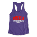 Imafraid Jumitbeeinnagang Womens Racerback Tank in Purple Rush color