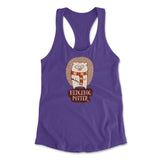 Hedge Hog Potter Womens Racerback Tank in Purple Rush color