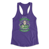 Just Remember, It's Not A Lie If You Believe It Womens Racerback Tank in Purple Rush color