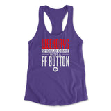 Weekdays Should Come With A Ff Button Womens Racerback Tank in Purple Rush color