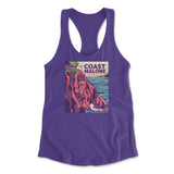 Coast Malone Womens Racerback Tank in Purple Rush color