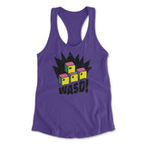 WASD Keyboard For Gamers Womens Racerback Tank in Purple Rush color