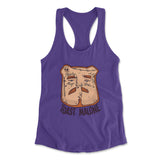 Toast Malone Womens Racerback Tank in Purple Rush color