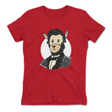 Lincoln Llama Womens T-Shirt in Red color