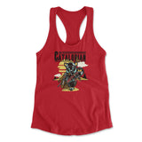 The Catalorian Womens Racerback Tank in Red color
