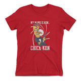 Chicken Spy Womens T-Shirt in Red color