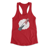 Creation Of Adam - Motorcycle Womens Racerback Tank in Red color
