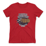 Krugers Barbershop Womens T-Shirt in Red color
