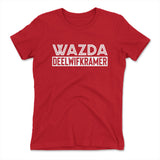 Wazda Deelwifkramer Womens T-Shirt in Red color