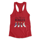 The Beagles Womens Racerback Tank in Red color