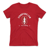 Stanford Law, Just Kidding Womens T-Shirt in Red color