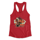 Baked Pumpkin Womens Racerback Tank in Red color