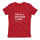 Designer Tshirt Womens T-Shirt in Red color