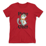 Potter Otter Womens T-Shirt in Red color