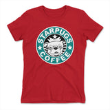 Starpugs Coffee Womens T-Shirt in Red color